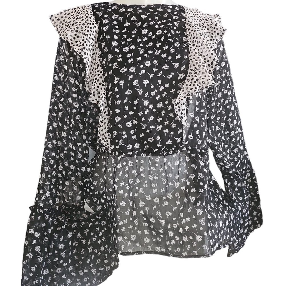 SHEER BLOUSE SZ LARGE